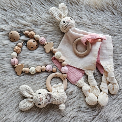 Kinderwagenkette 2er set - set, hase