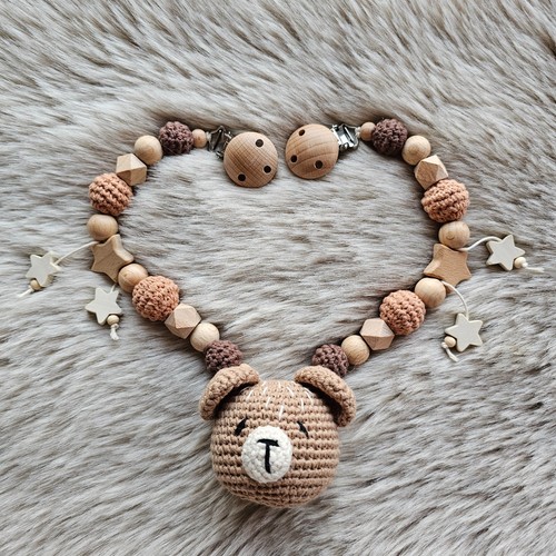 Kinderwagenkette teddy bär - kinderwagenkette,