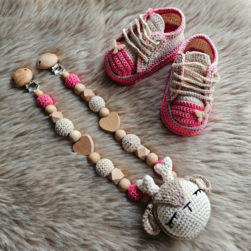 Kinderwagenkette 2er set reh - kinderwagenkette,
