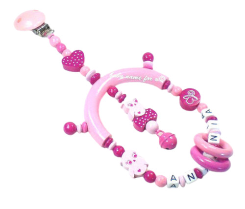 Kinderwagenkette mit namen - kinderwagenkette,