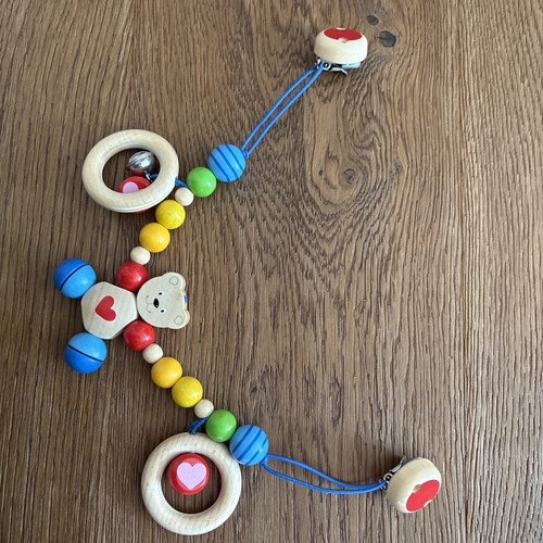 Kinderwagenkette herzbär goki - kinderwagenkette,