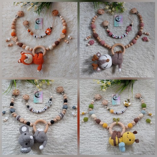Schnullerkette mit namen - schnullerkette,